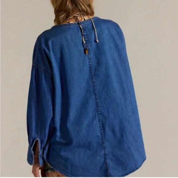 We The Free Dream Denim Henley - Picture 3 of 5